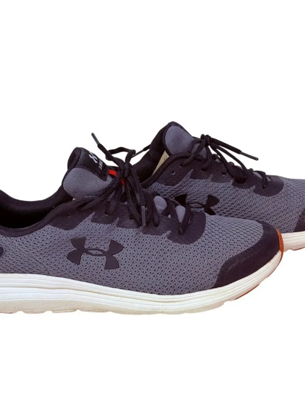 Under Armor Surge Gray & Black Men's Running Shoes Size 10